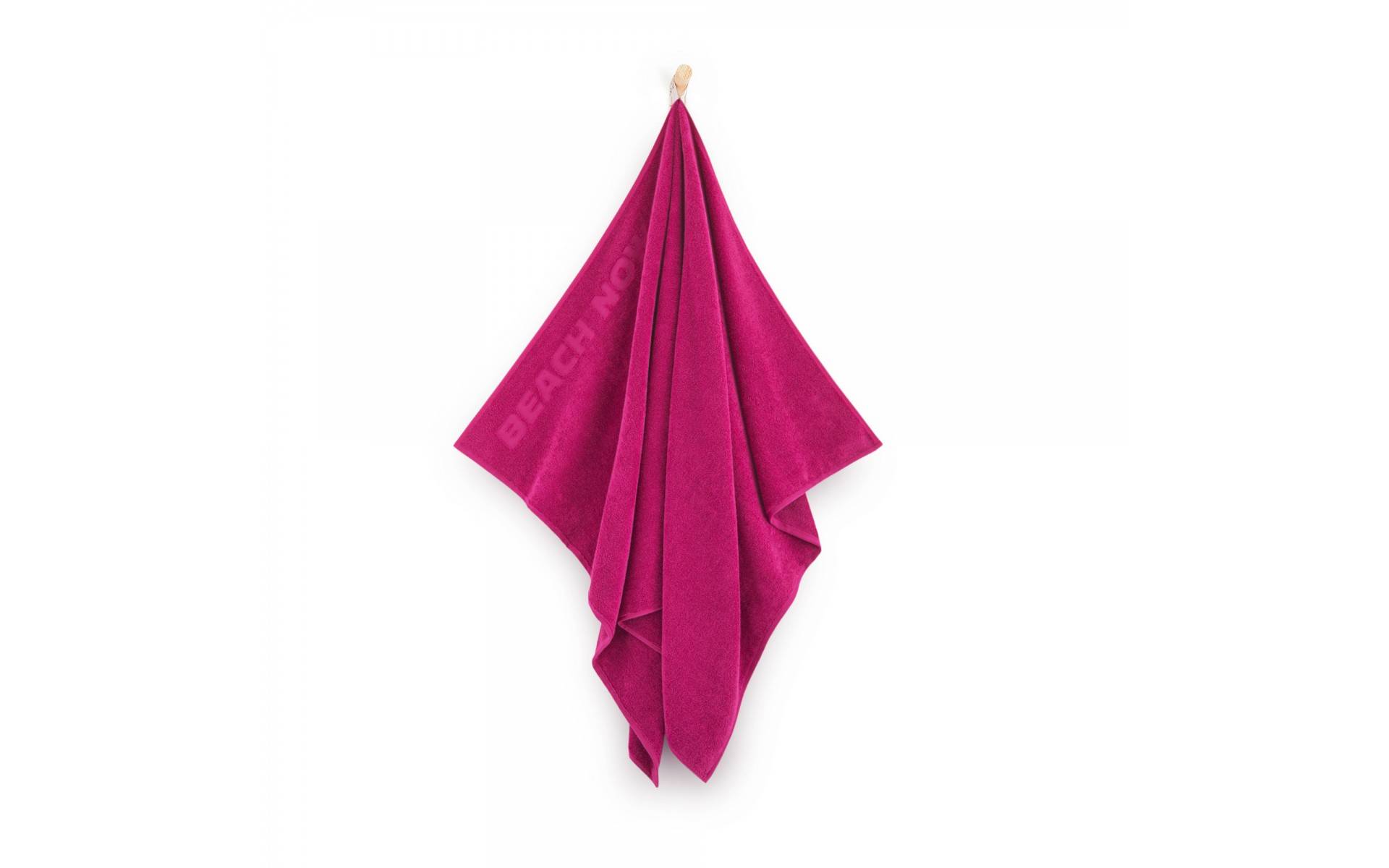 serviette-de-plage-100x160cm-coton-qualite-durable-soleil-beach-now-couleur-rose-towels-cleomance